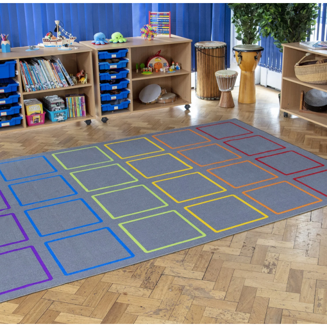 „Essentials™ Spalvoti kvadratai“ kilimas vidaus ir lauko reikmėms 300x200cm