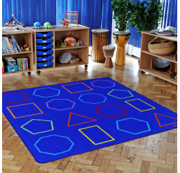 Essentials™ ,,Spalvotos geometrines figūros'' kilimas 200x200cm