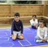 Essentials™ ,,Spalvotos geometrines figūros'' kilimas 200x200cm