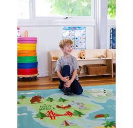 Kilimas „Gyvūnai ir pasaulio vietos“ 300x200cm