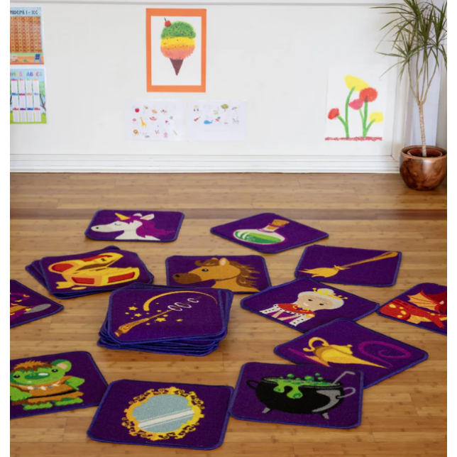 „Storytime™“ interaktyvios kiliminės plytelės – 32 vnt. 40x40cm