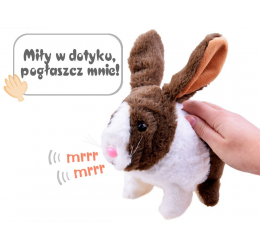 Interaktyvus pliušinis triušiukas „Chrupaczek“