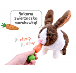 Interaktyvus pliušinis triušiukas „Chrupaczek“