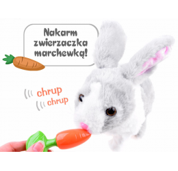 Interaktyvus pliušinis triušiukas „Chrupaczek“