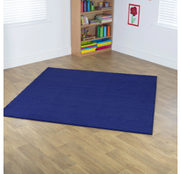 Mėlynas kvadratinis kilimas 200x200cm
