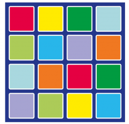 „Rainbow™“ kvadratinis kilimas 200x200cm