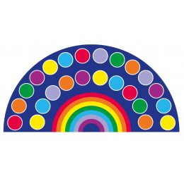 „Rainbow™“ didelis pusapvalis kilimas