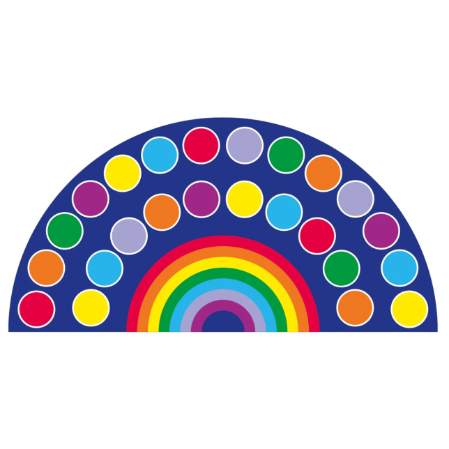 „Rainbow™“ didelis pusapvalis kilimas