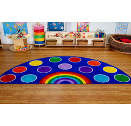 „Rainbow™“ pusapvalis kilimas 300x150cm