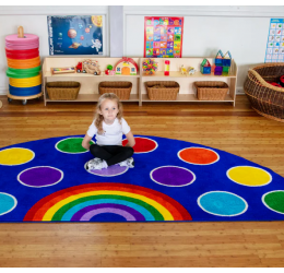 „Rainbow™“ pusapvalis kilimas 300x150cm
