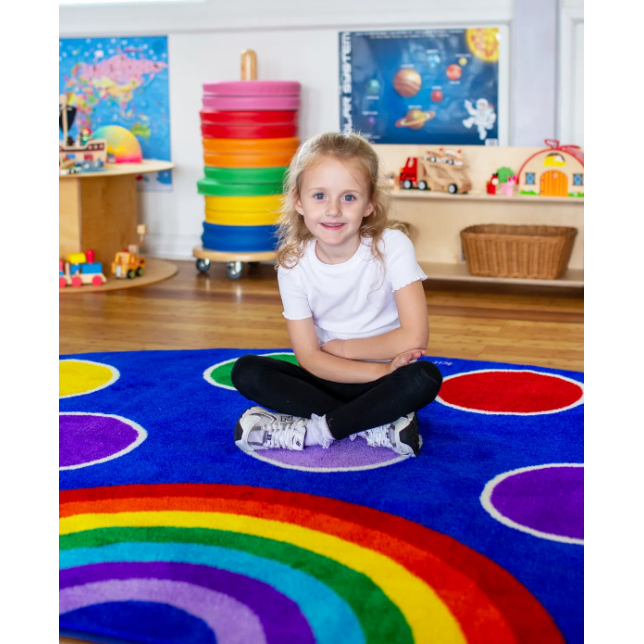 „Rainbow™“ pusapvalis kilimas 300x150cm