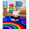 „Rainbow™“ pusapvalis kilimas 300x150cm