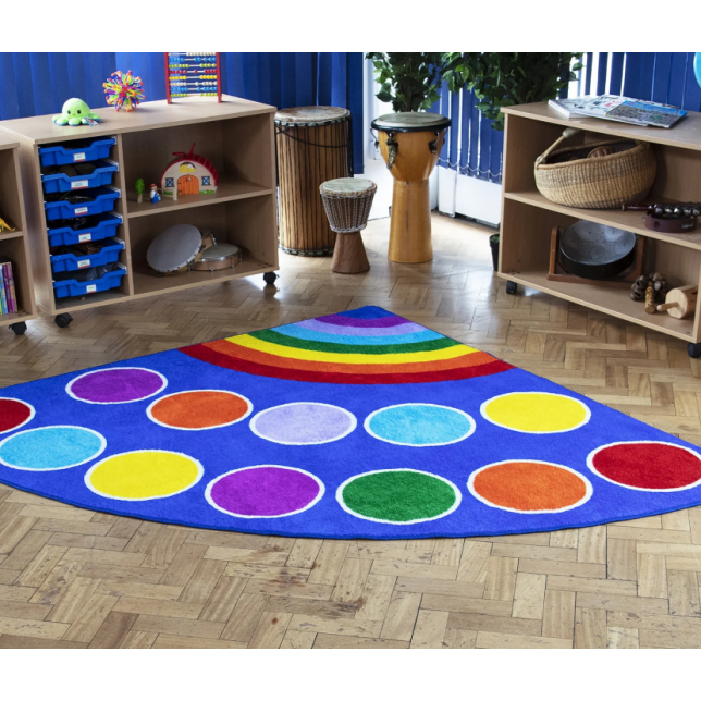 „Rainbow™“ kampinis kilimas 200x200cm