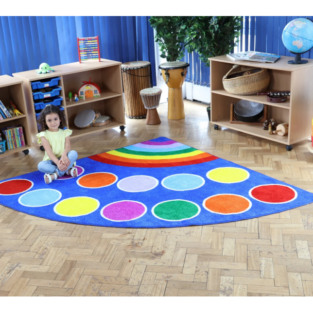 „Rainbow™“ kampinis kilimas 200x200cm