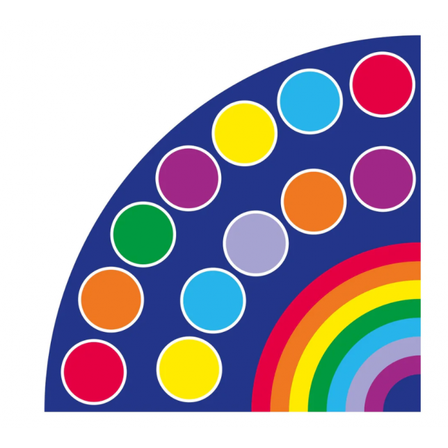 „Rainbow™“ kampinis kilimas 200x200cm
