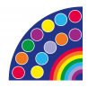 „Rainbow™“ kampinis kilimas 200x200cm