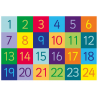 Rainbow™ 1–24 skaičių kilimas 150x100cm