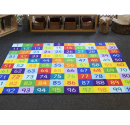 „Rainbow™“ skaičių kilimas nuo 1 iki 100, 200x150cm