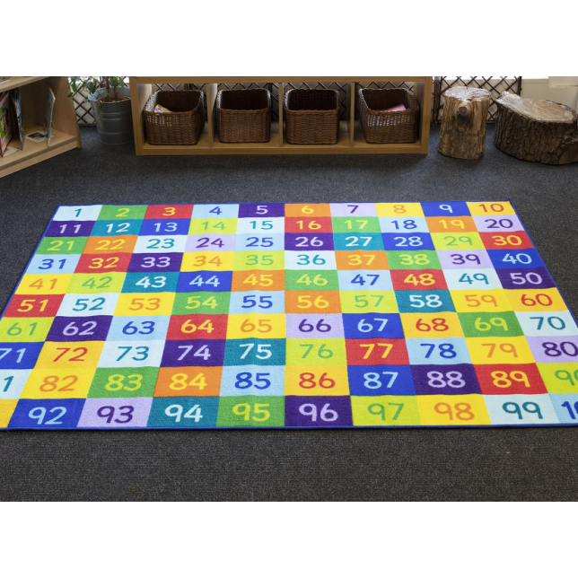 „Rainbow™“ skaičių kilimas nuo 1 iki 100, 200x150cm