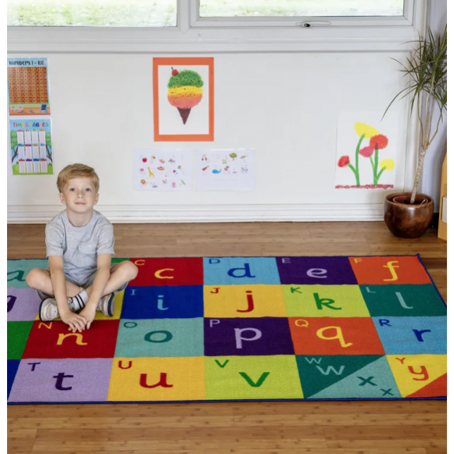 Rainbow™ abėcėlės kilimas 200x150cm