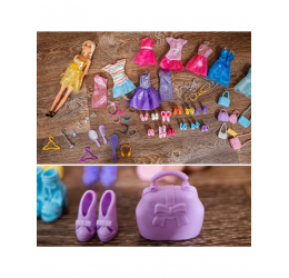 Lili Doll barbės rinkinys su drabužėliais