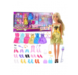 Lili Doll barbės rinkinys su drabužėliais