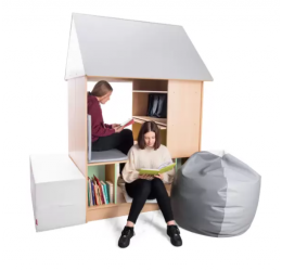Maxi sofa-lova su lentyna. „Cubo“ kolekcija