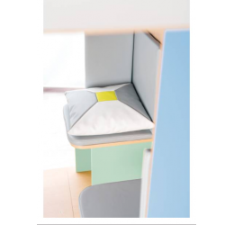 Maxi paslėpta sofa su kampinėmis sėdynėmis. „Cubo“ kolekcija