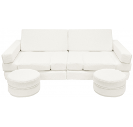 Modulinė poroloninė sofa, šviesi