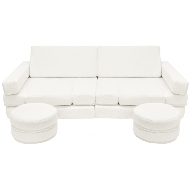 Modulinė poroloninė sofa, šviesi