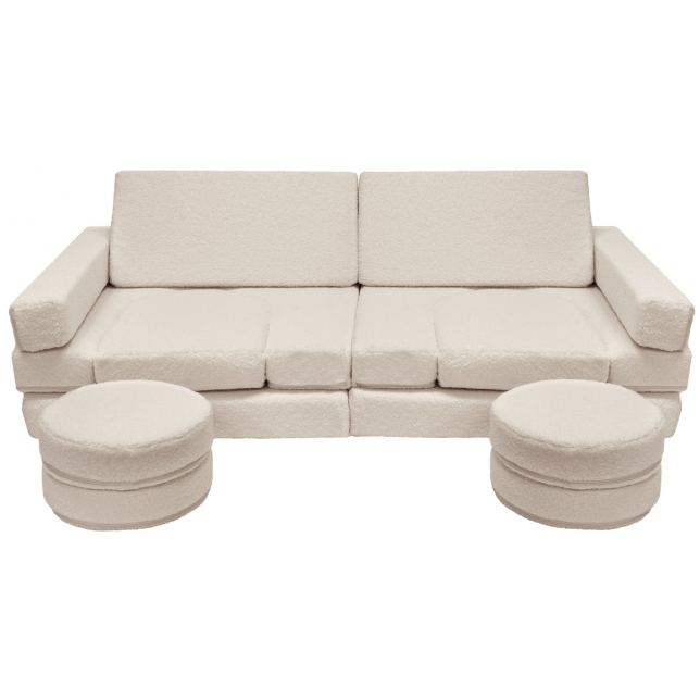 Modulinė poroloninė sofa, šviesi