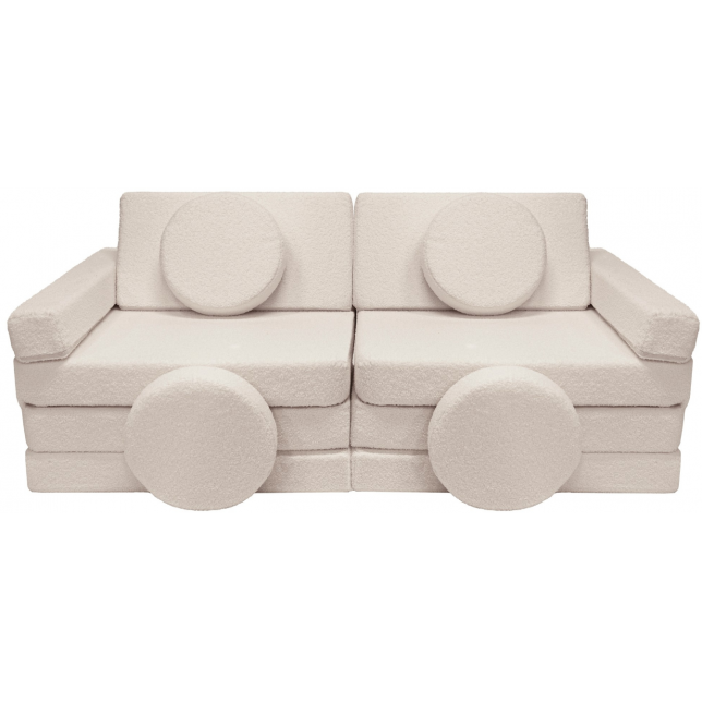 Modulinė poroloninė sofa, šviesi