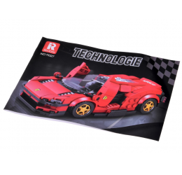 Raudono superautomobilio konstravimo rinkinys