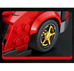 Raudono superautomobilio konstravimo rinkinys