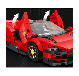 Raudono superautomobilio konstravimo rinkinys