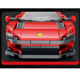 Raudono superautomobilio konstravimo rinkinys