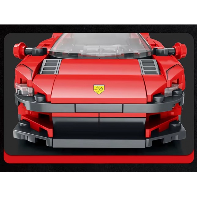 Raudono superautomobilio konstravimo rinkinys