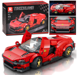 Raudono superautomobilio konstravimo rinkinys