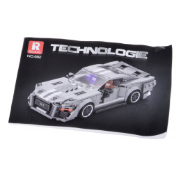 Raudono superautomobilio konstravimo rinkinys