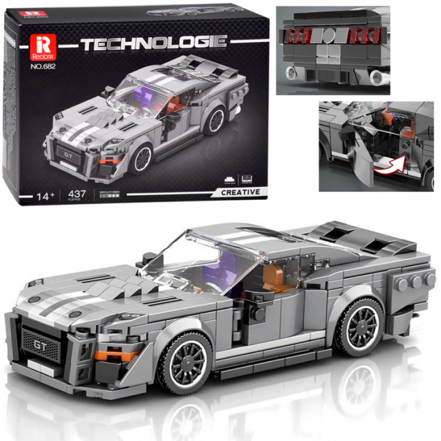 Raudono superautomobilio konstravimo rinkinys