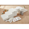 Soft Play rinkinys „Footbridge su čiuožykla“ (5 blokai), kreminės spalvos