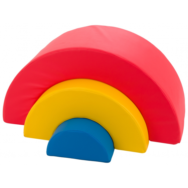 Soft Play rinkinys „Footbridge su čiuožykla“ (5 blokai), kreminės spalvos