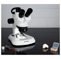 BRESSER stereo trinokulinis mikroskopas „Analyth STR 10x-40x“ su „MikrOkular LF Full HD“ kamera