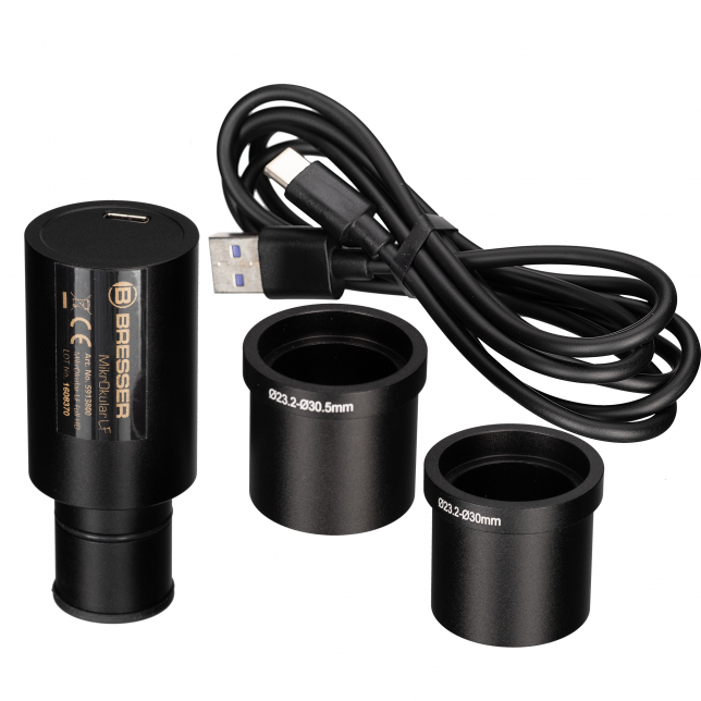 BRESSER stereo trinokulinis mikroskopas „Analyth STR 10x-40x“ su „MikrOkular LF Full HD“ kamera