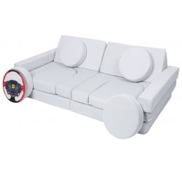 Modulinė poroloninė sofa, kapučino spalvos