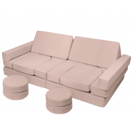 Modulinė poroloninė sofa, kapučino spalvos
