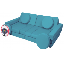 Modulinė poroloninė sofa, kapučino spalvos