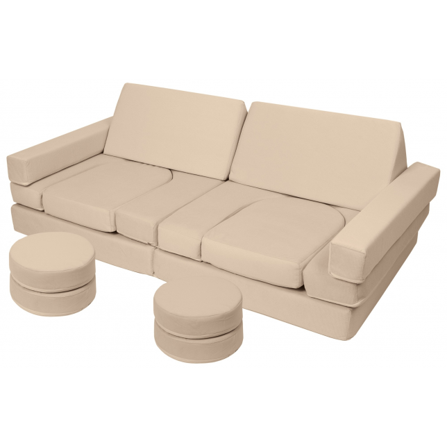 Modulinė poroloninė sofa, kapučino spalvos
