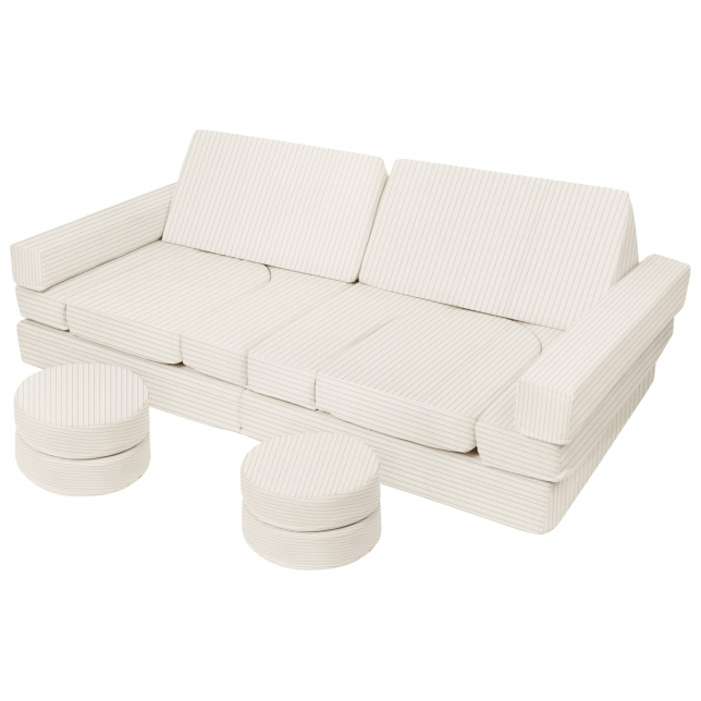 Modulinė poroloninė sofa, kapučino spalvos