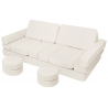 Modulinė poroloninė sofa, kapučino spalvos
